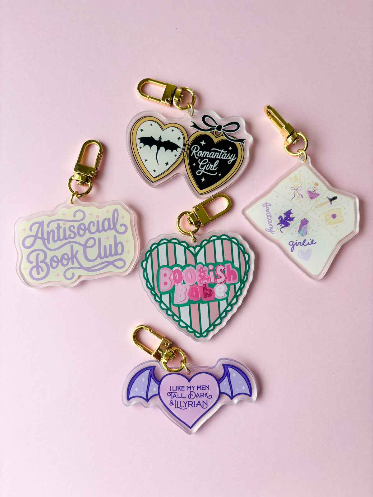 Bookish Keychains