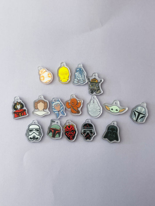 *READ DESCRIPTION *Space Wars Necklace and Long Keychain