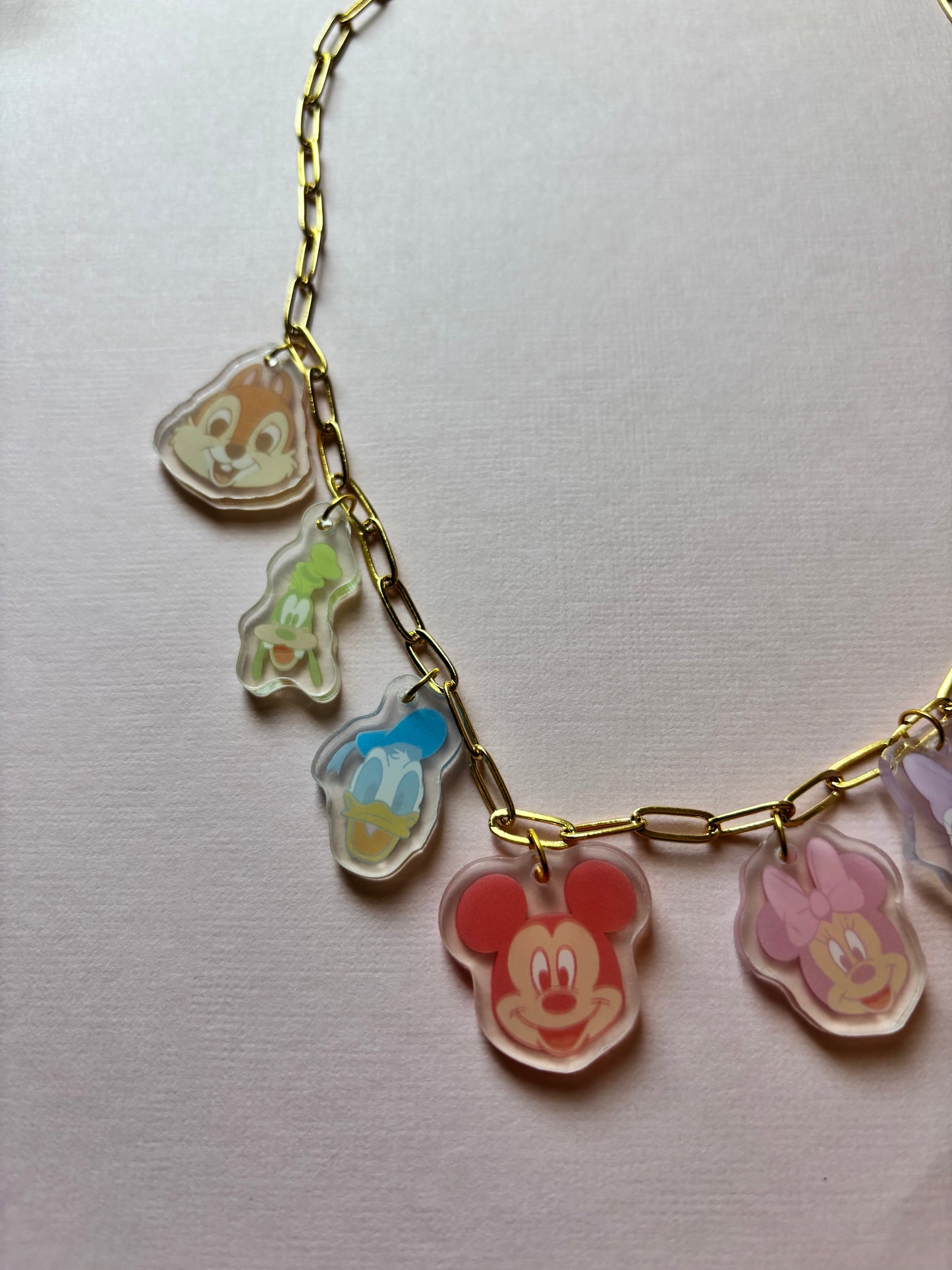 Mouse and Friends Charm Necklace