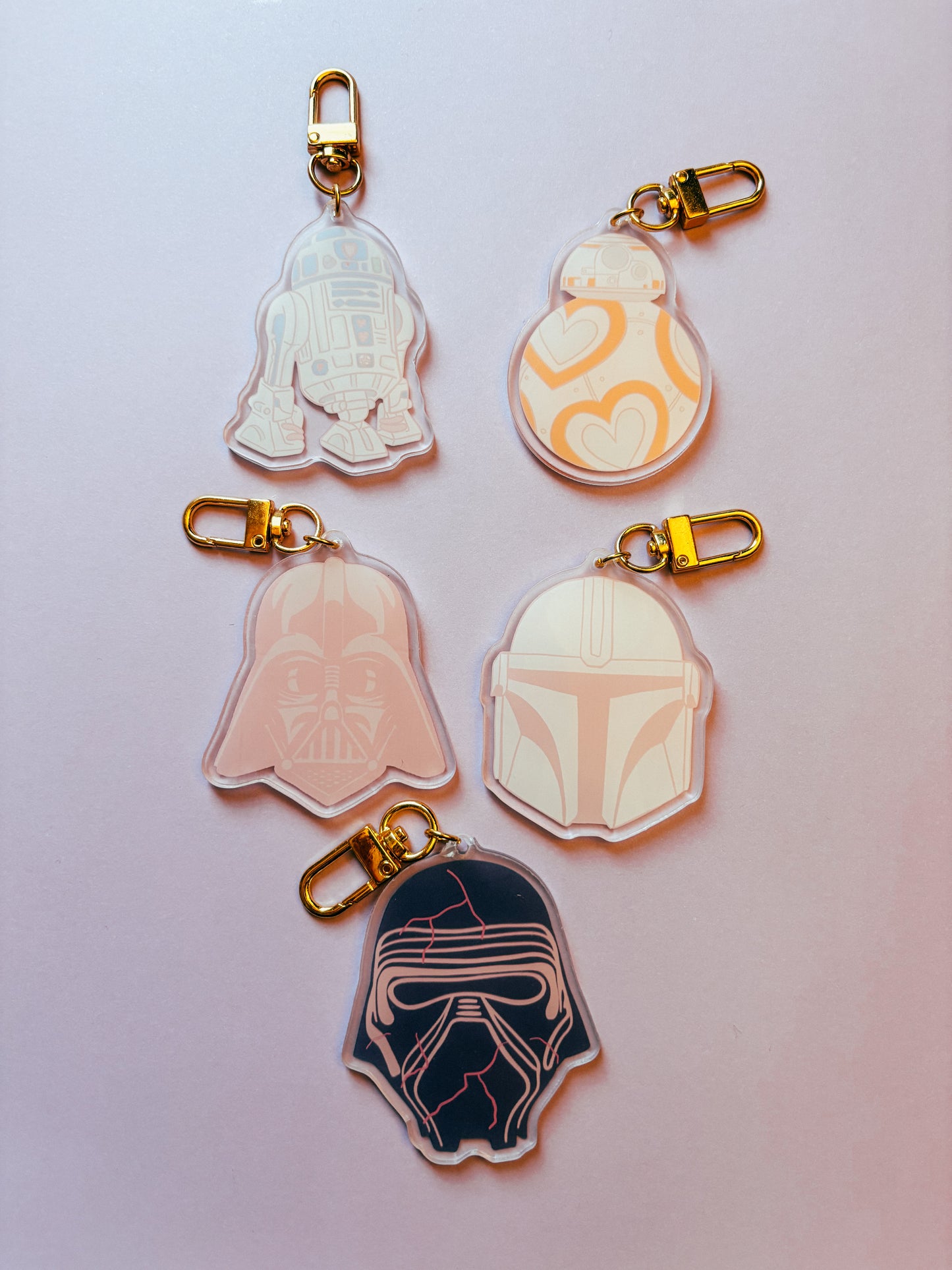 Pink Wars Keychains