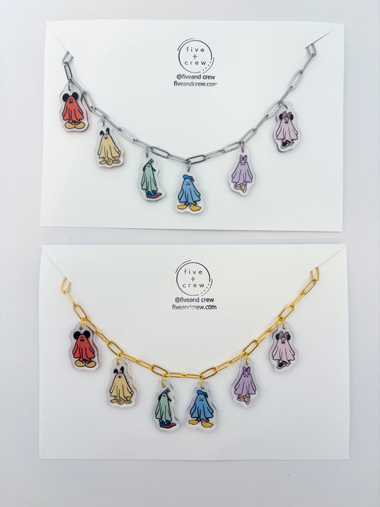 Sen 6 Ghosties Charm Necklace