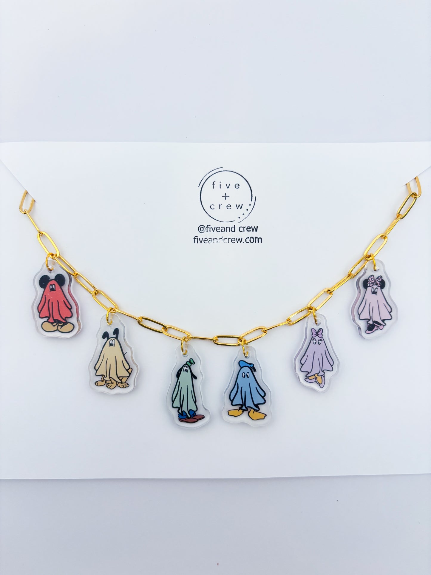 Sen 6 Ghosties Charm Necklace