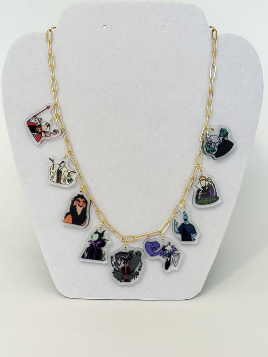 Villains Charm Necklace