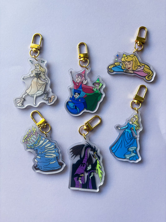 Princess Acrylic Keychains