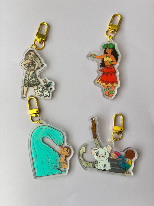 Island Princess Acrylic Keychains