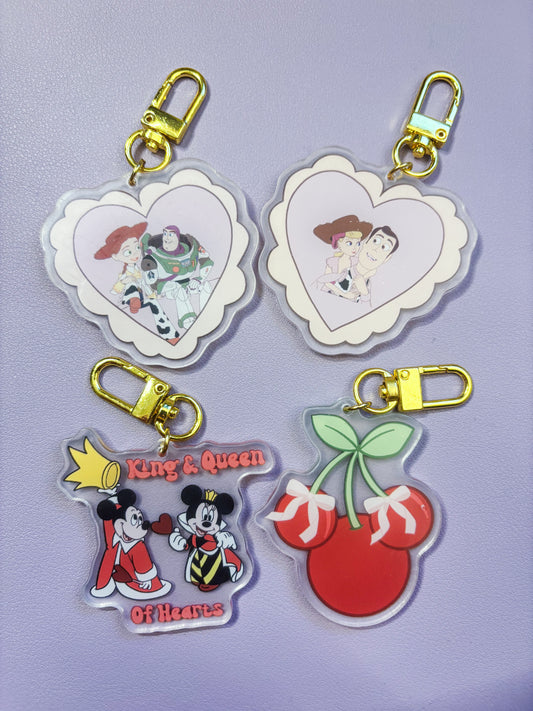 Vday Acrylic Keychains