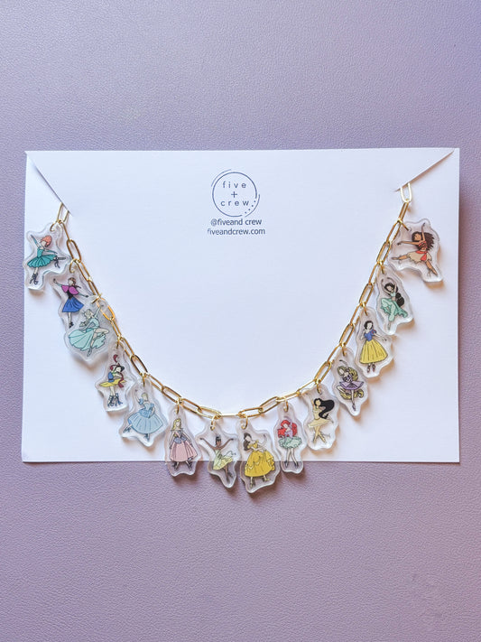 Ballerina Charm Necklace