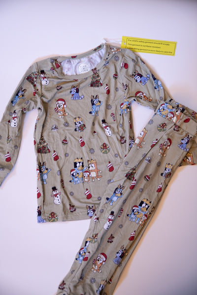 Blue Dog Christmas Pajamas