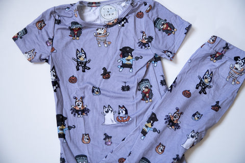 Blue Dog Halloween Pajamas