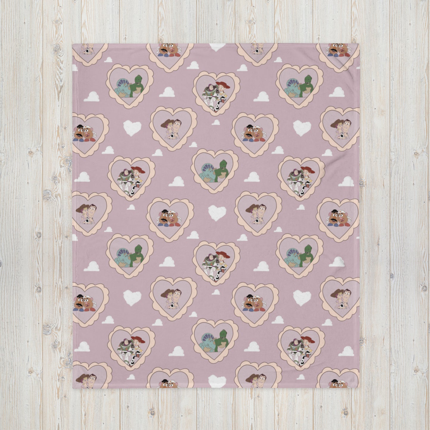 Toys in Love Throw Blanket