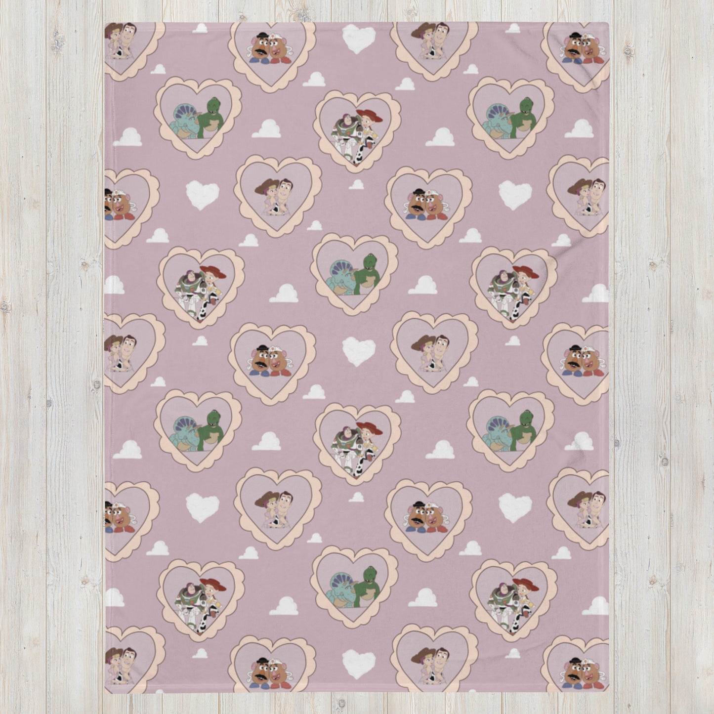 Toys in Love Throw Blanket