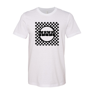 Checkered Mama Tee