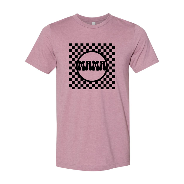 Checkered Mama Tee