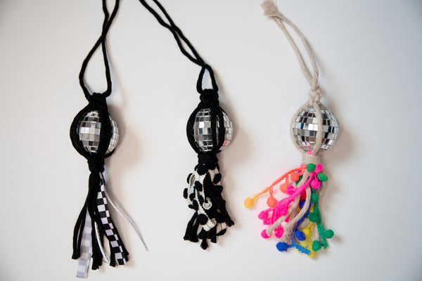 Disco Ball Car Charm