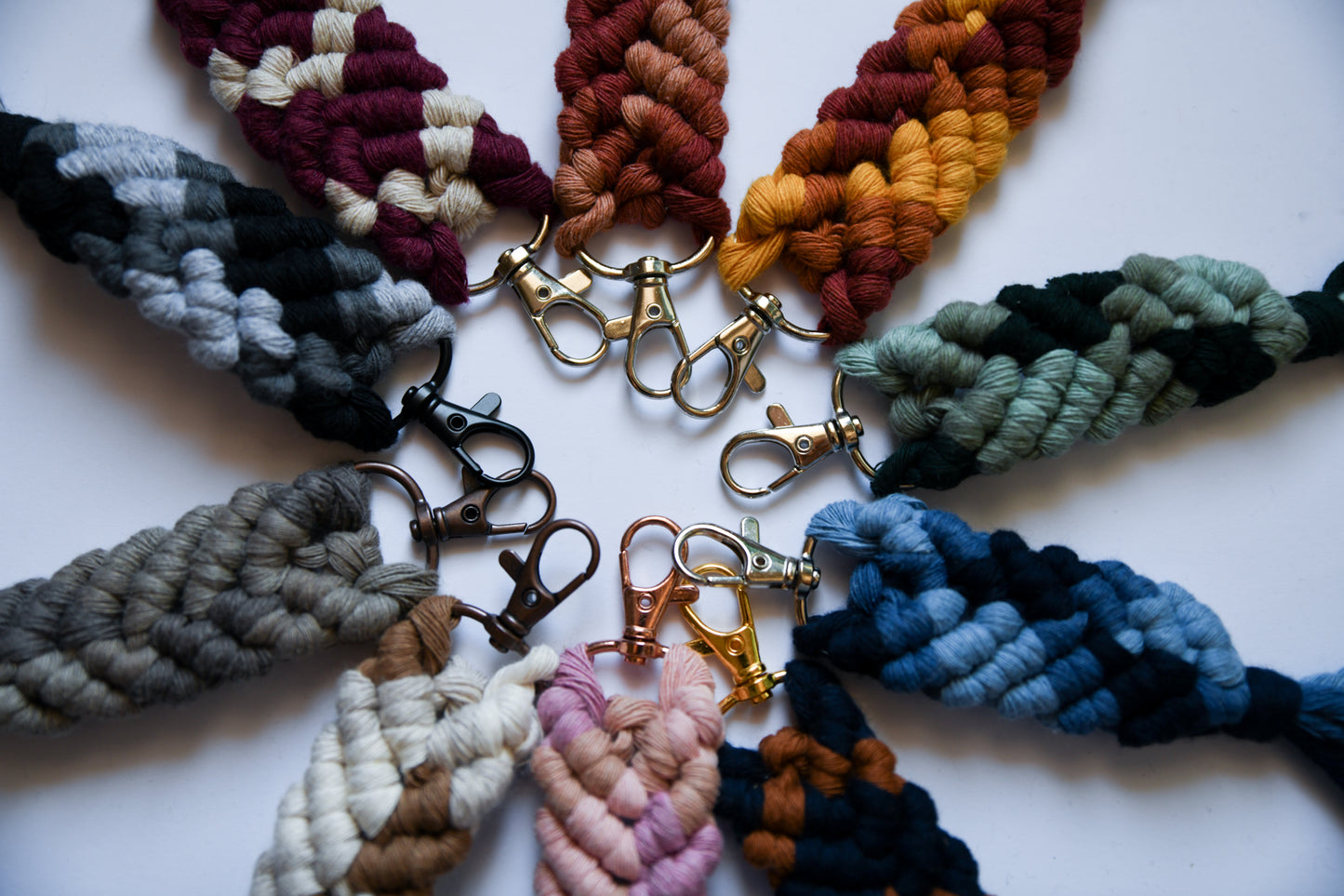 Ombre Macrame Keychain